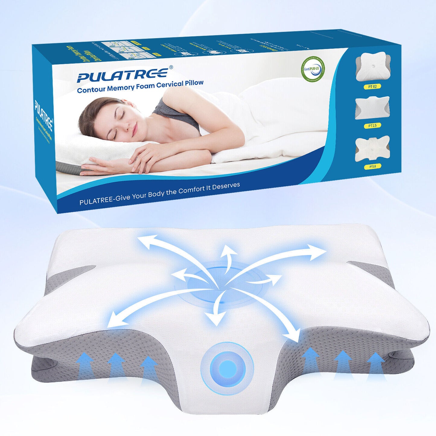 Cervical Pillow for Neck Pain Relief,Orthope