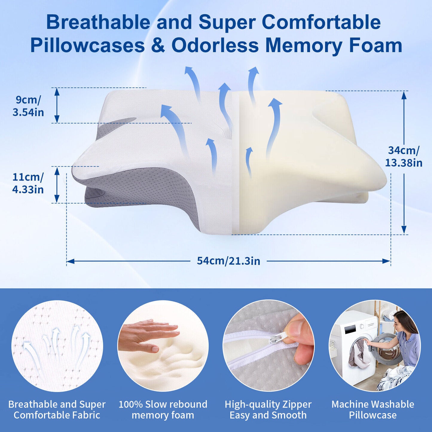 Cervical Pillow for Neck Pain Relief,Orthope