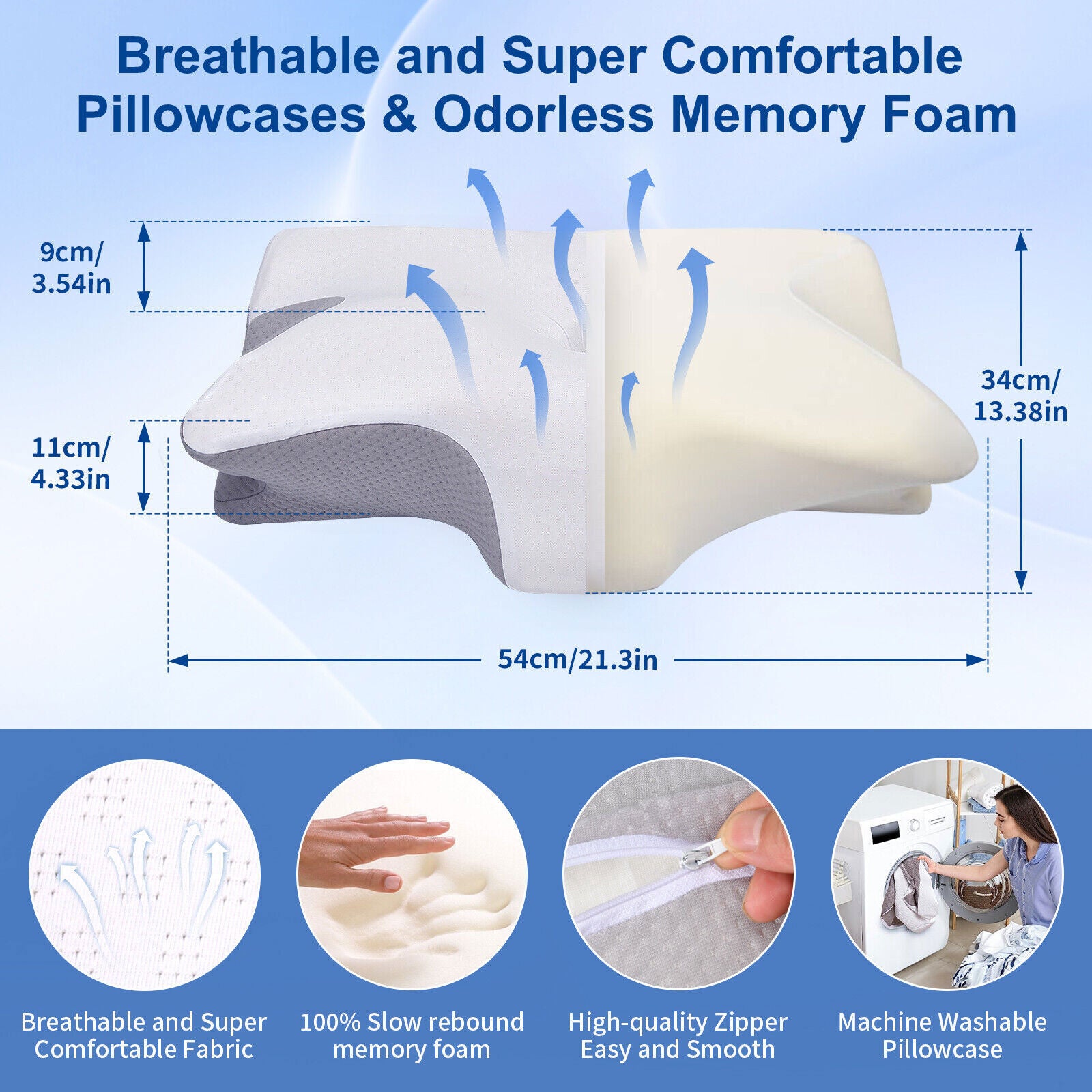 Cervical Pillow for Neck Pain Relief,Orthope